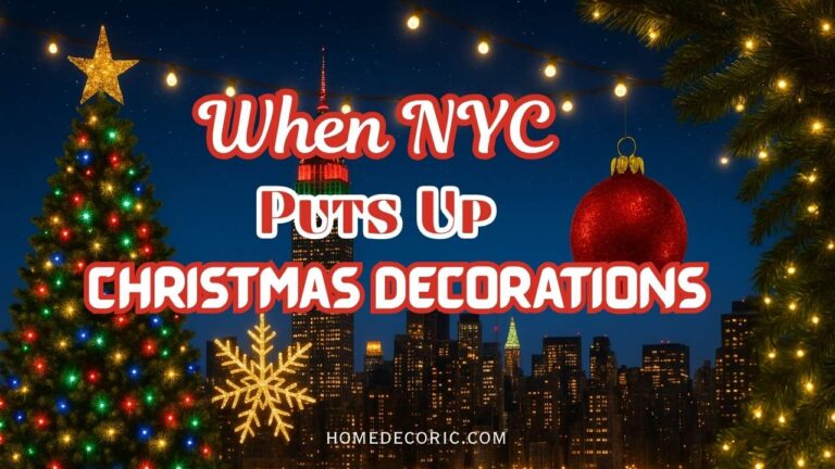 When NYC Puts Up Christmas Decorations