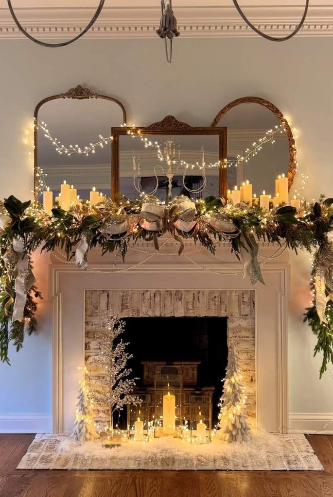 christmas fireplace decor ideas