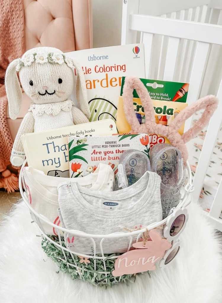 Baby Book and Keepsake Easter Basket