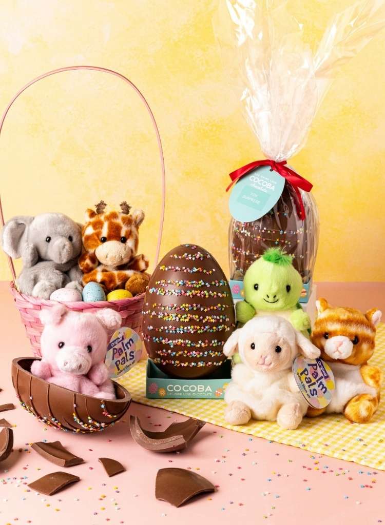 Chocolate and Plush Easter Basket