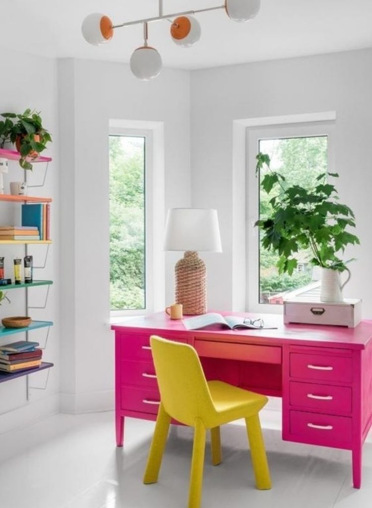 Color Pop Pink Inspiration Desk