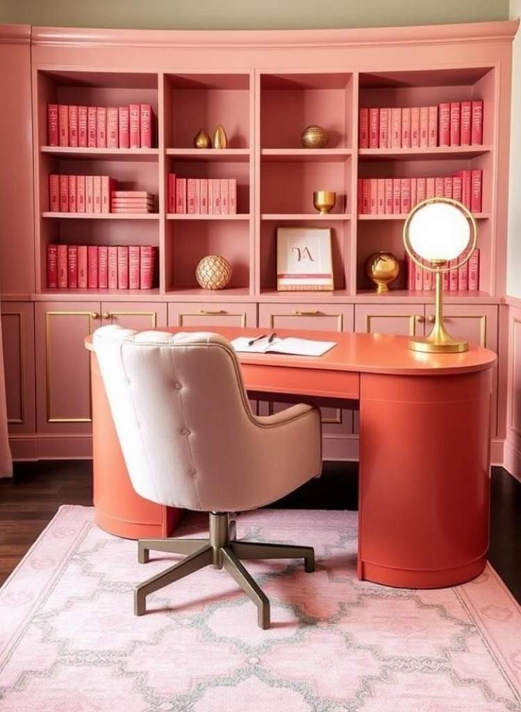 Curved Blush Executive Office