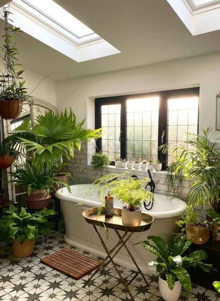 Lush Green Guest Bathroom Retreat