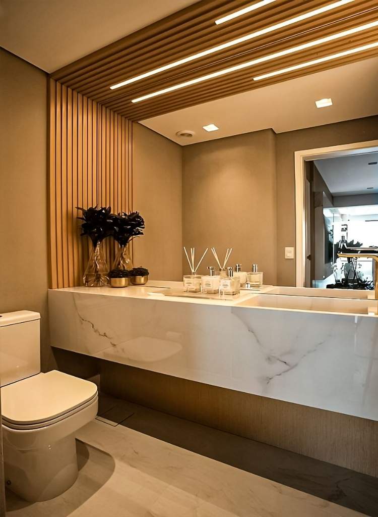 Minimalist Bathroom Marble Vanity