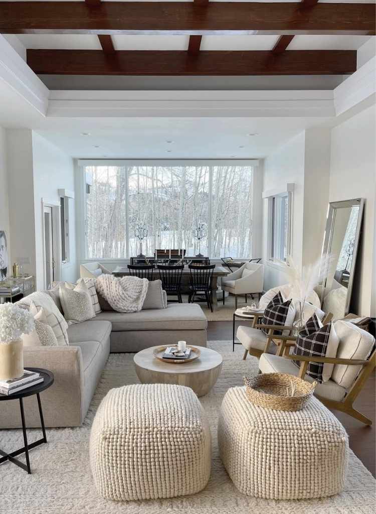 Neutral Luxe Living Room Flow