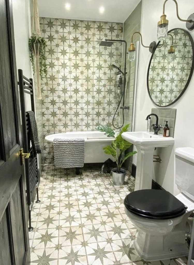 Patterned Tile Bathroom Charm