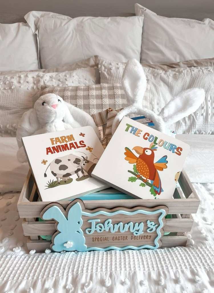 Personalized Baby Book Easter Basket