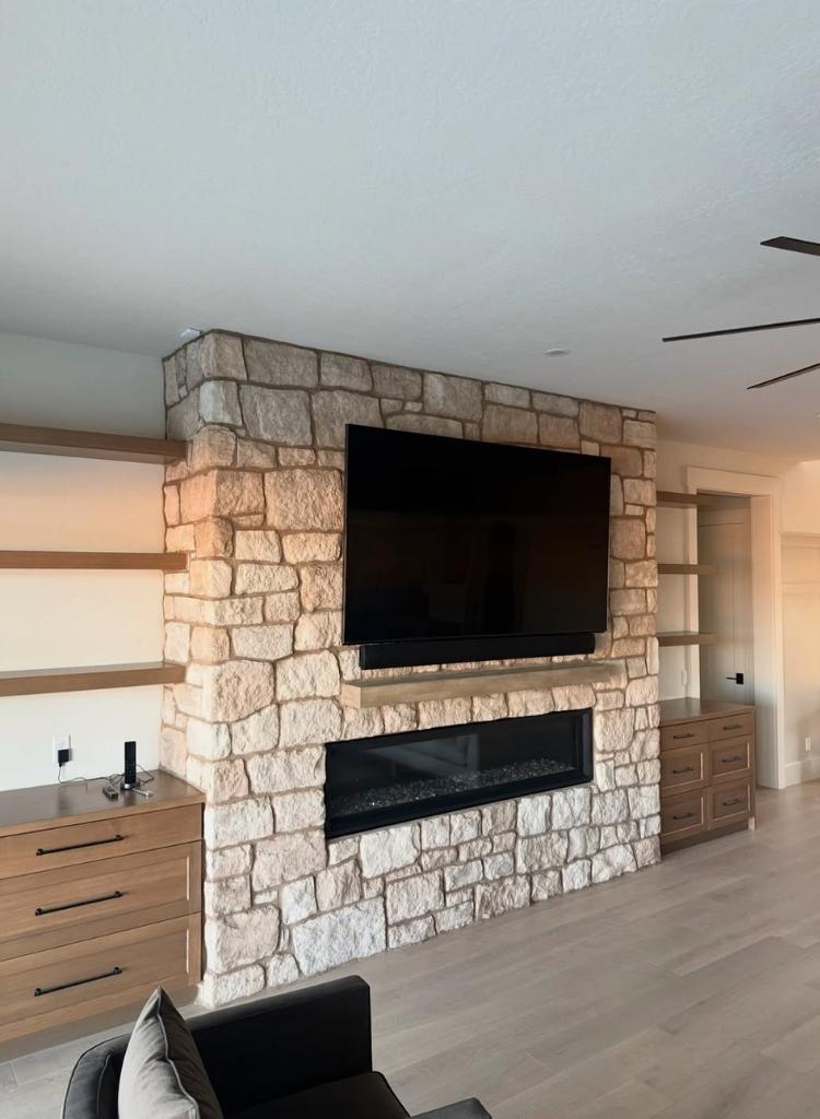 Rustic Stone Media Center