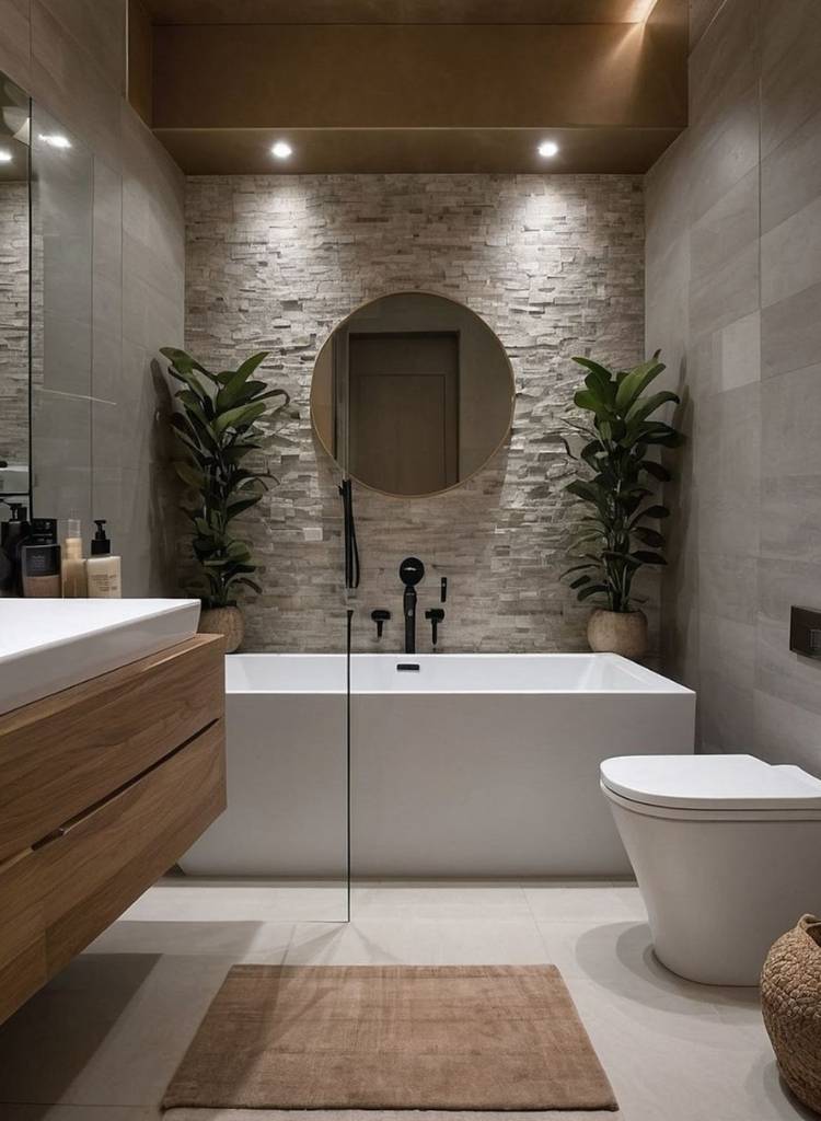 Sanctuary Bathroom with Freestanding Tub