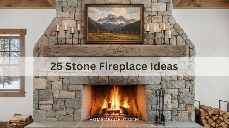 25 Amazing Ways to Style a Stone Fireplace This Winter