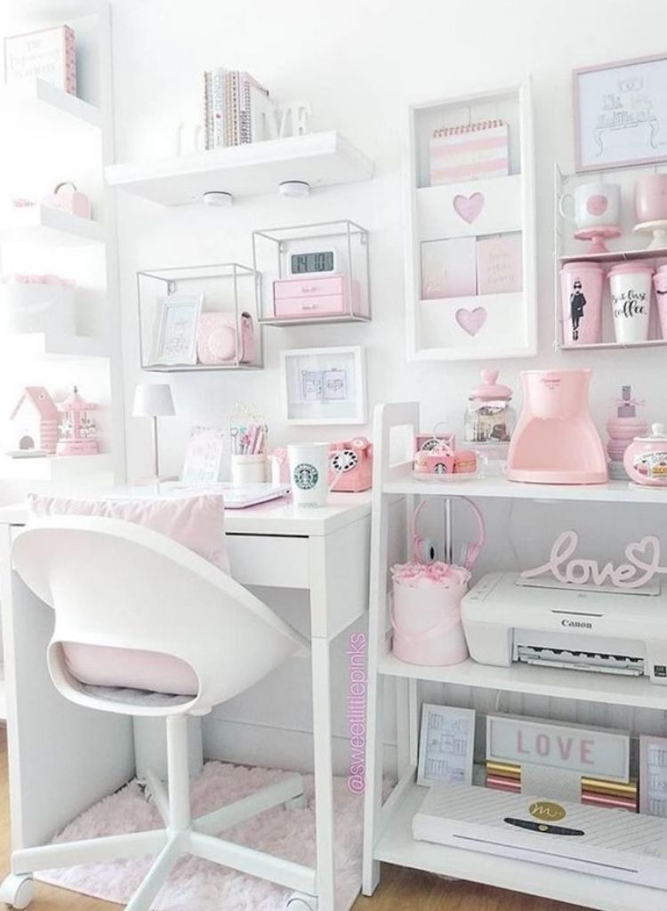 Sweet Blush Decorative Home Office