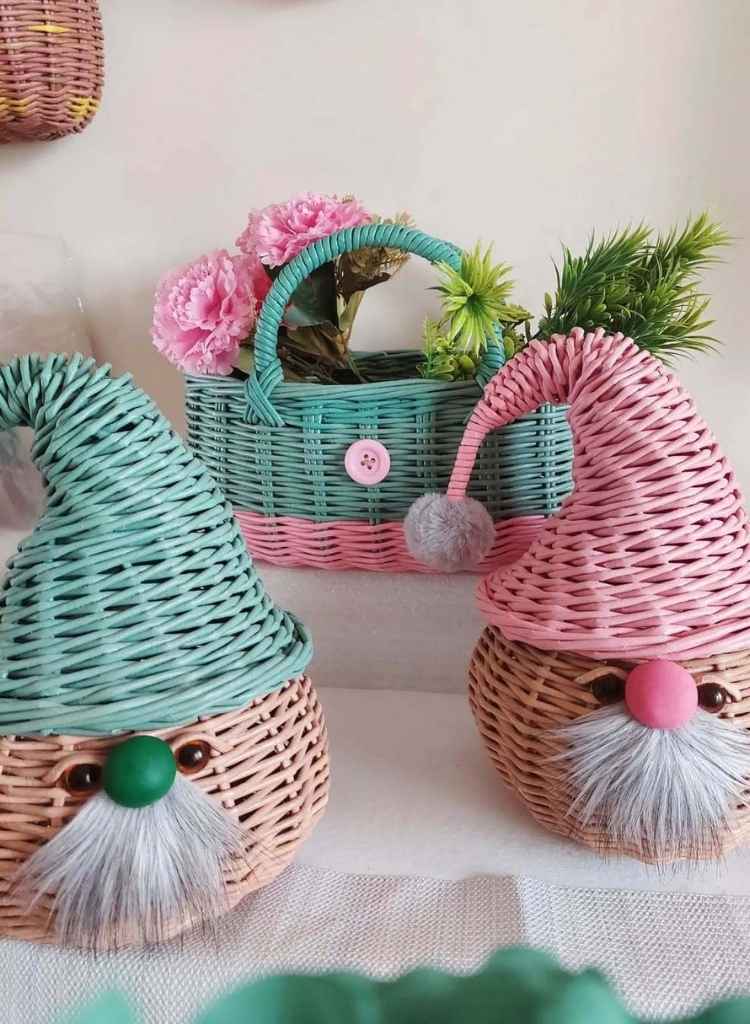 Whimsical Gnome Easter Basket Set