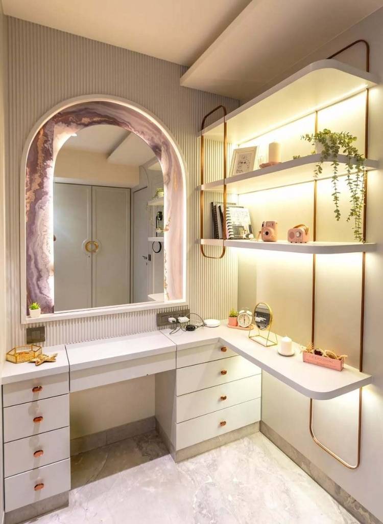 Built-In Glow Vanity
