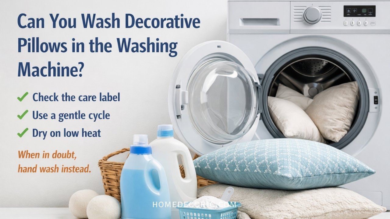 Can You Wash Decorative Pillows in the Washing Machine