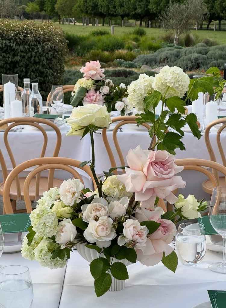 Garden-Soft Florals on a Country Table