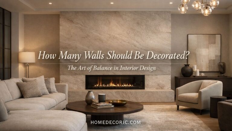 How Many Walls in a Room Should Be Decorated