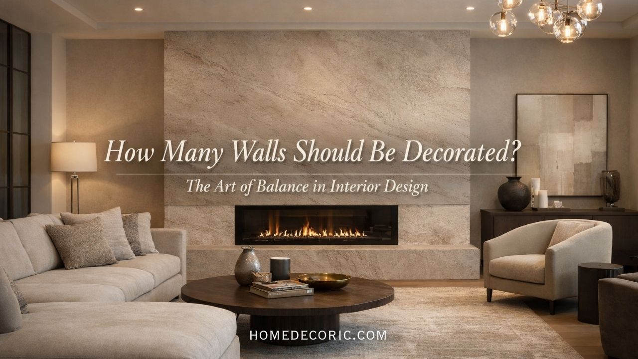 How Many Walls in a Room Should Be Decorated