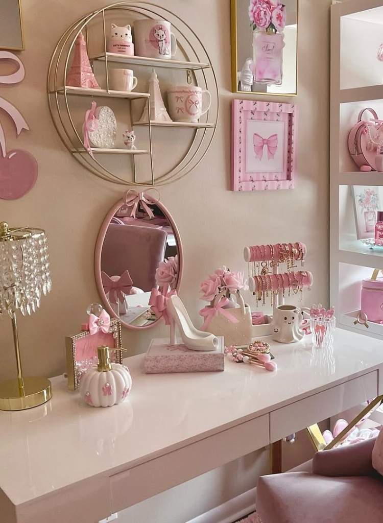 Pink Charm Vanity Nook