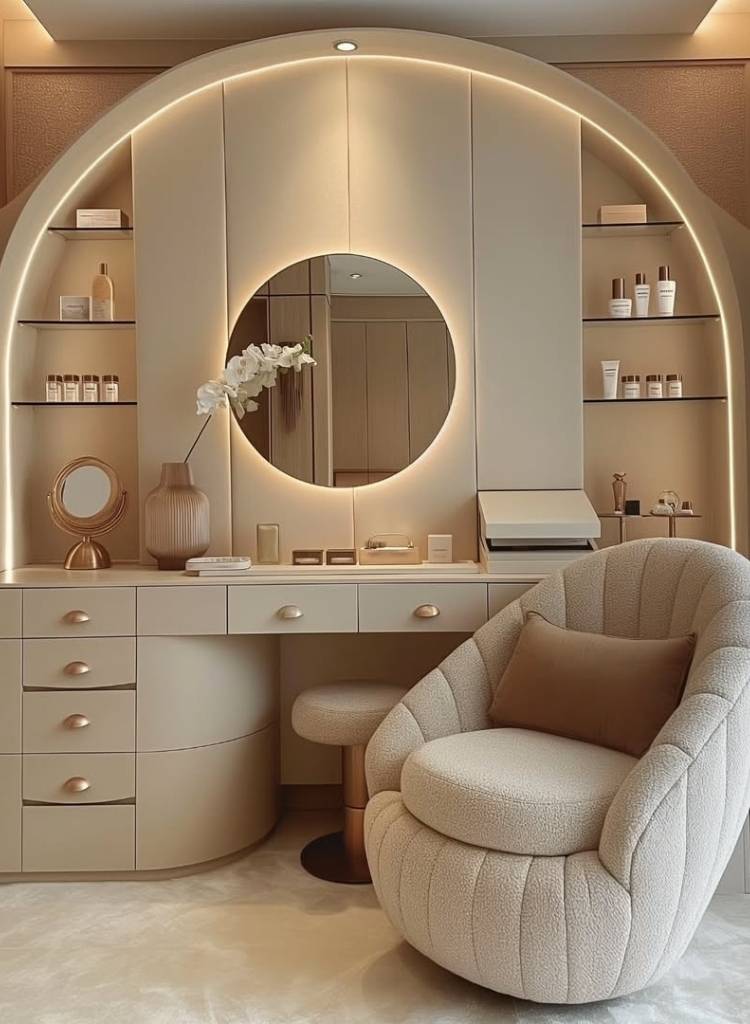 Sculpted Neutral Vanity