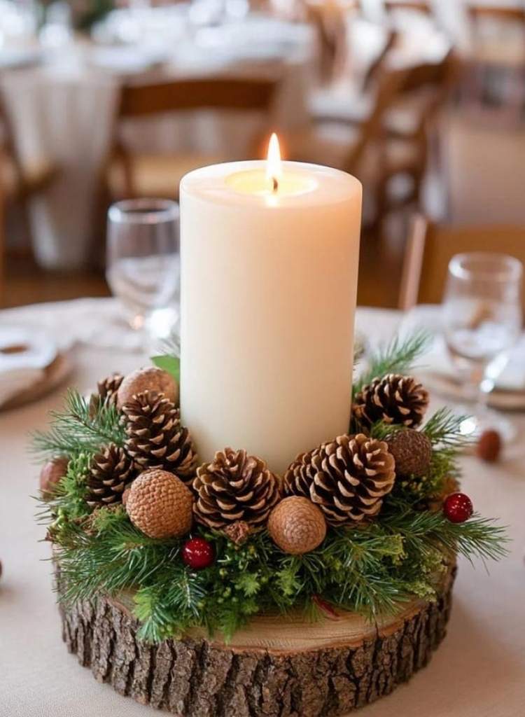 Winter Table centerpiece