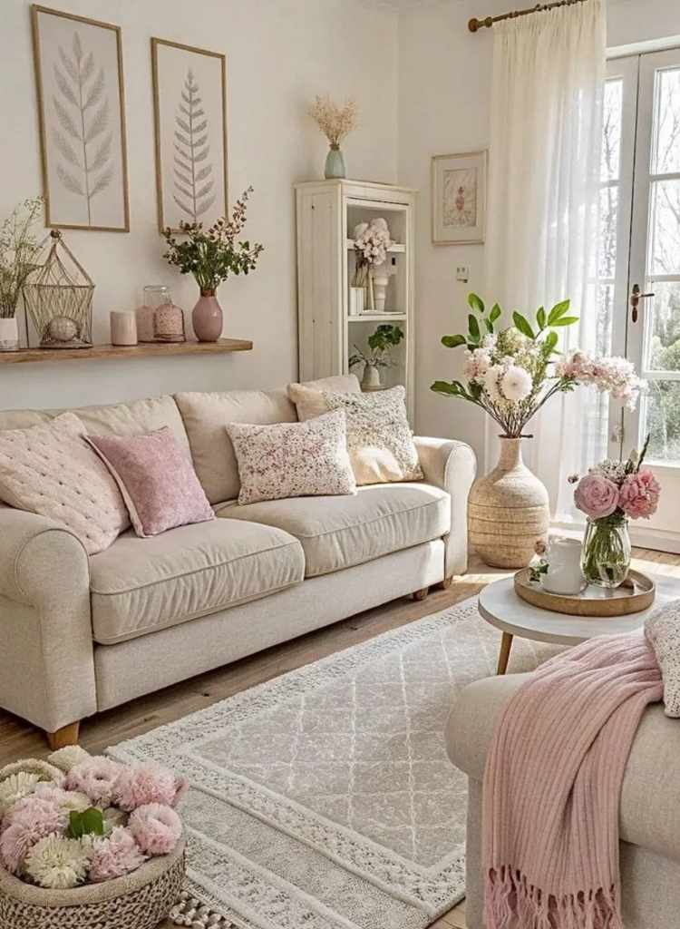 Blush Bloom Spring Living Edit