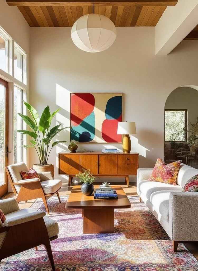 Color Pop Spring Living Room