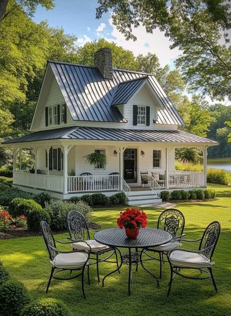 Cottage Porch Garden View