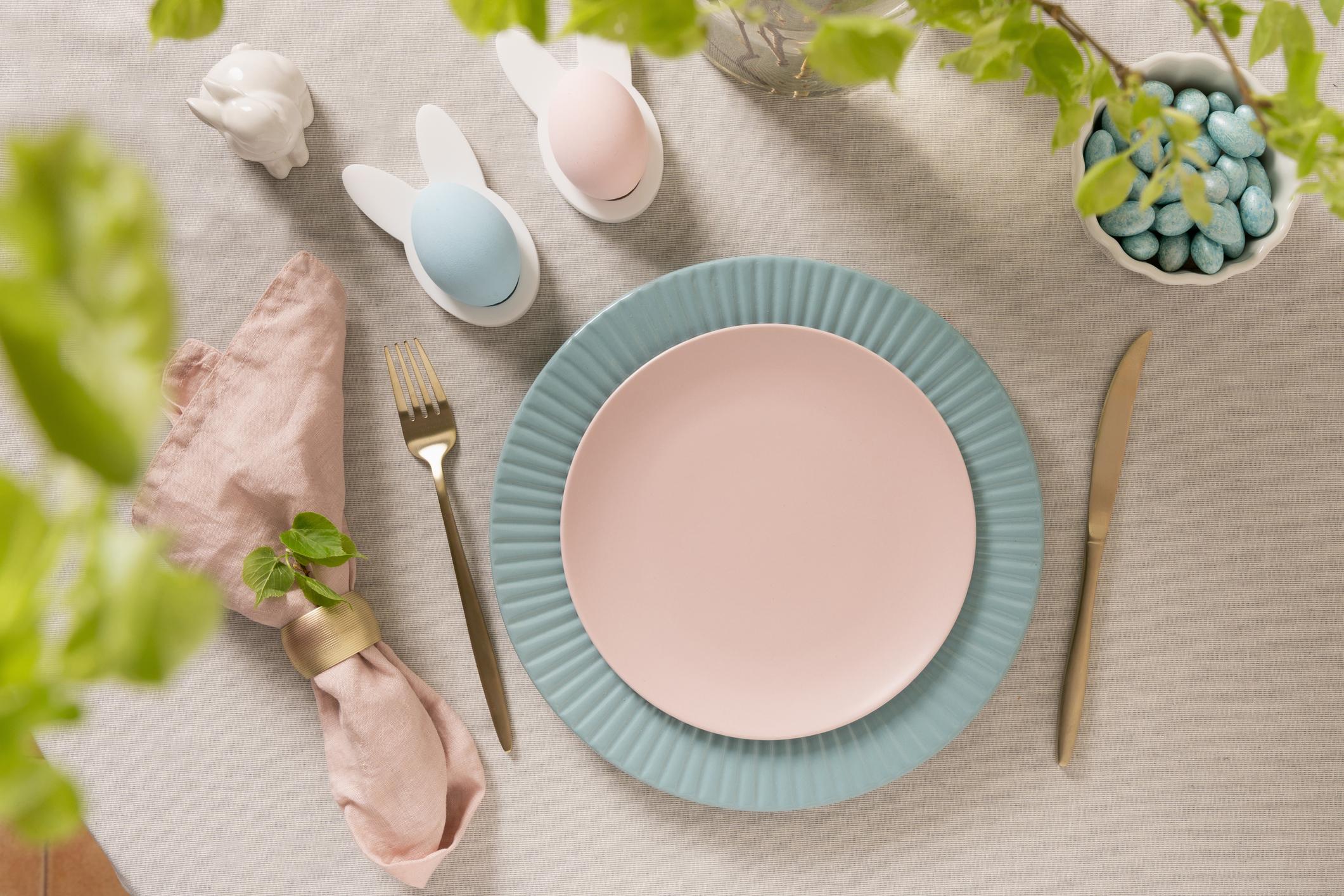 Elegant Pastel Easter Table Display