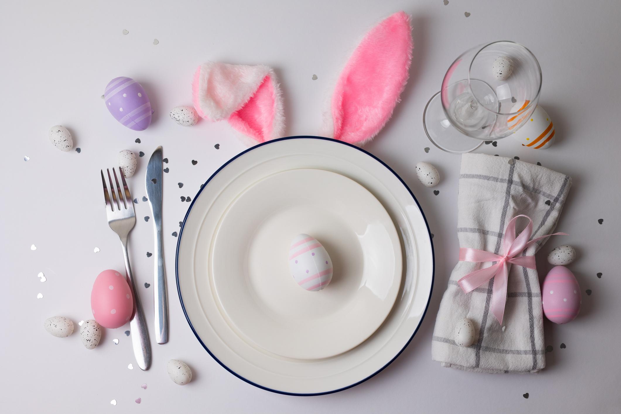 Elegant Pastel Easter Table Display
