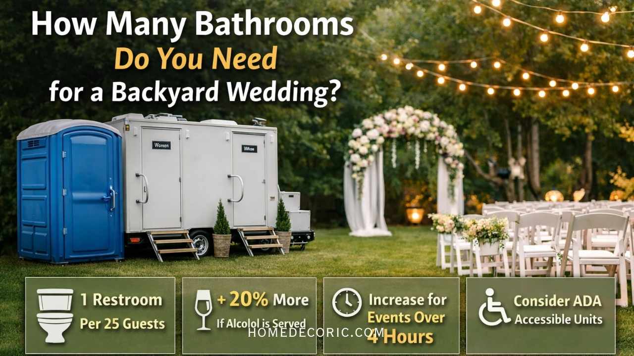 How Many Bathrooms for a Backyard Wedding