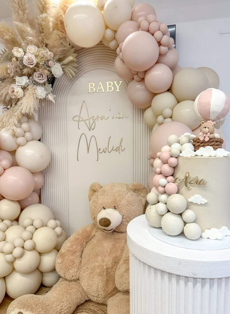 Soft Blush Teddy Dream Baby Shower