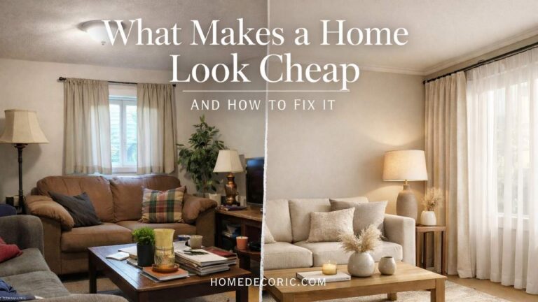 What Makes a Home Look Cheap and How to Fix It