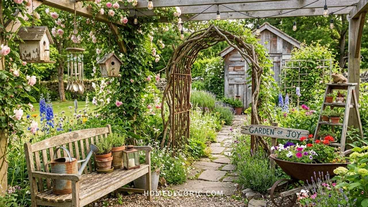 rustic garden decor ideas