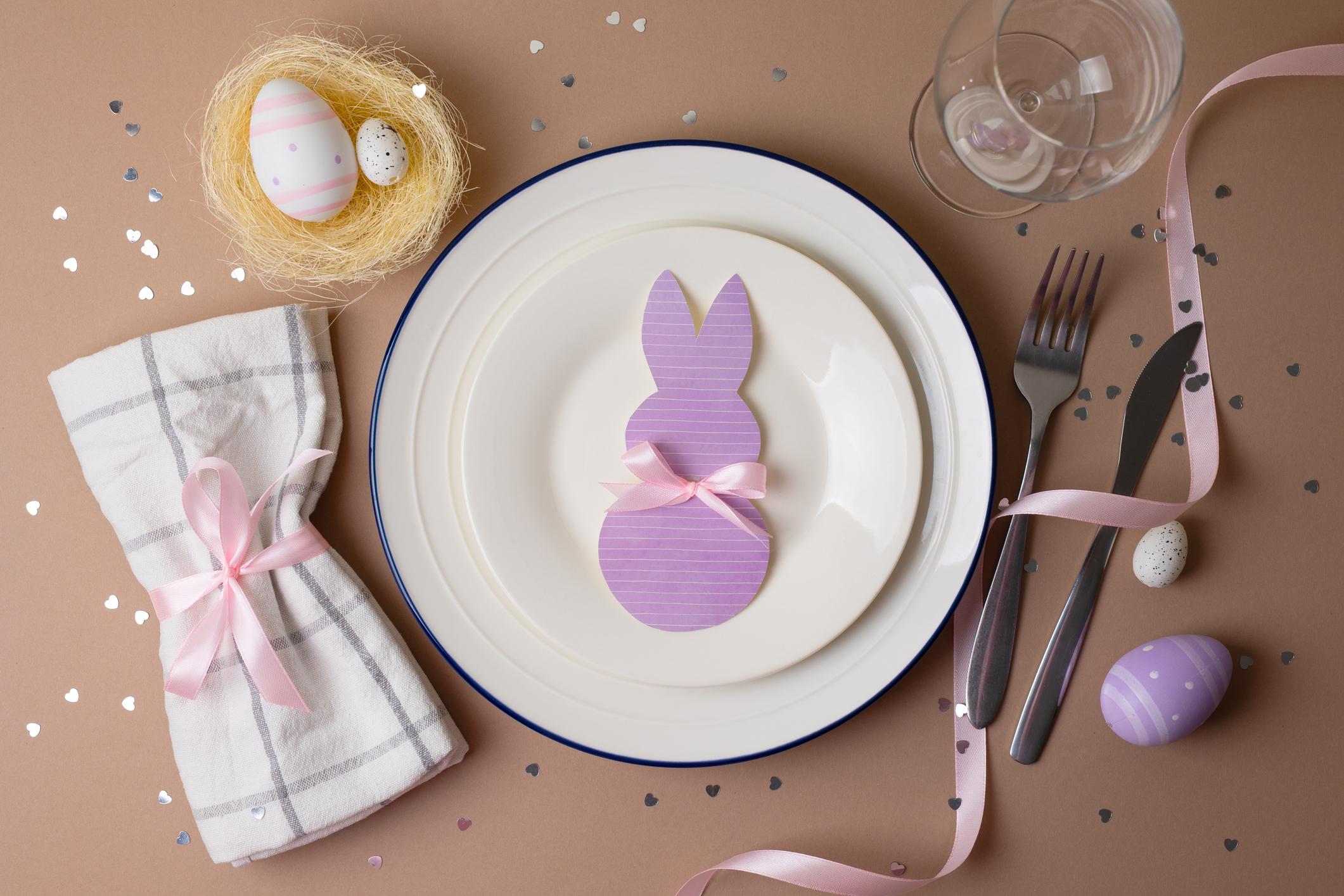 simple dinnerware for easter 