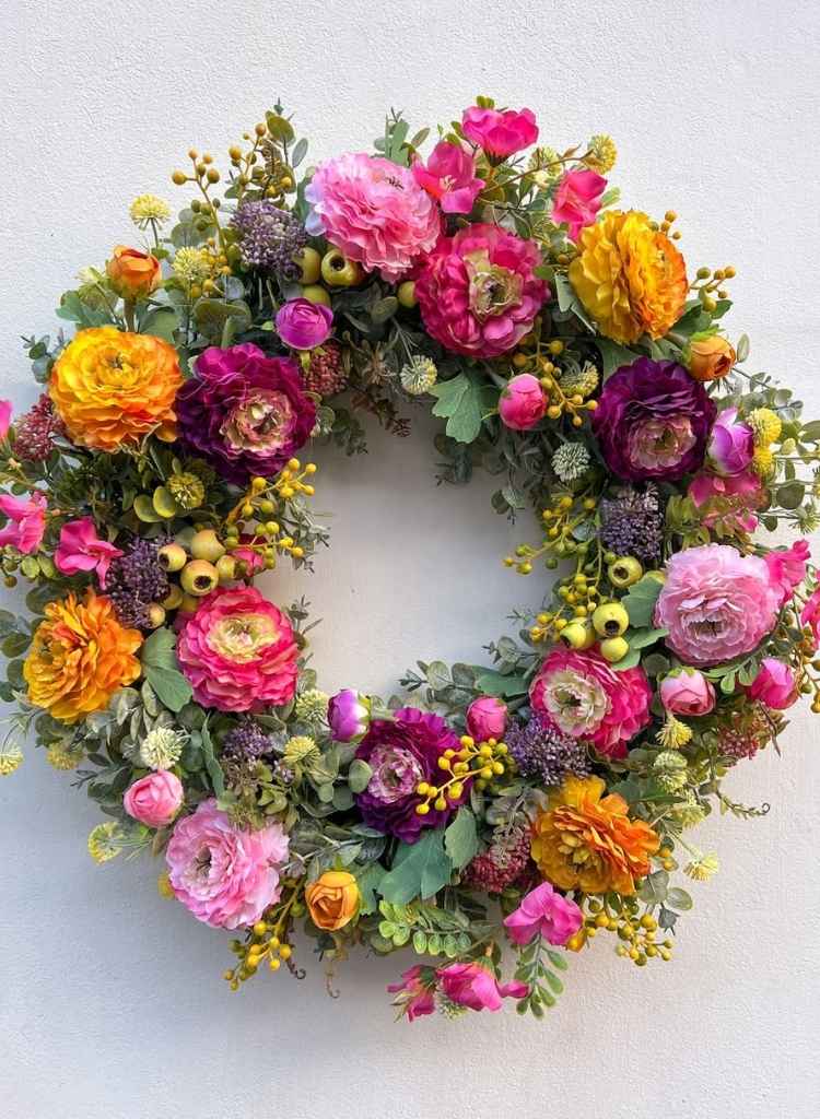 Colorful Garden Bloom Summer Wreath