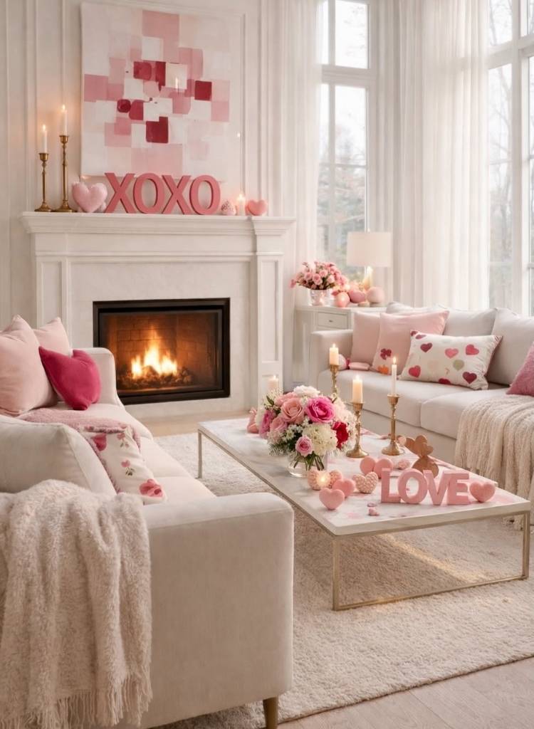 Cozy Pink Living Room for Mom
