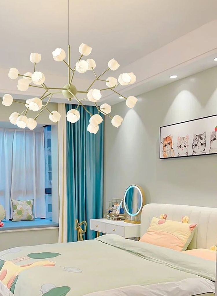 Kids Bedroom Floral Branch Chandelier