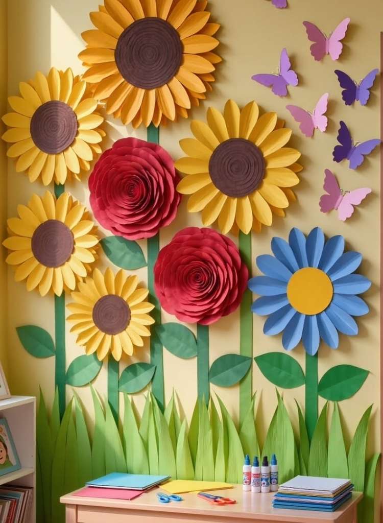 Paper Flower Wall