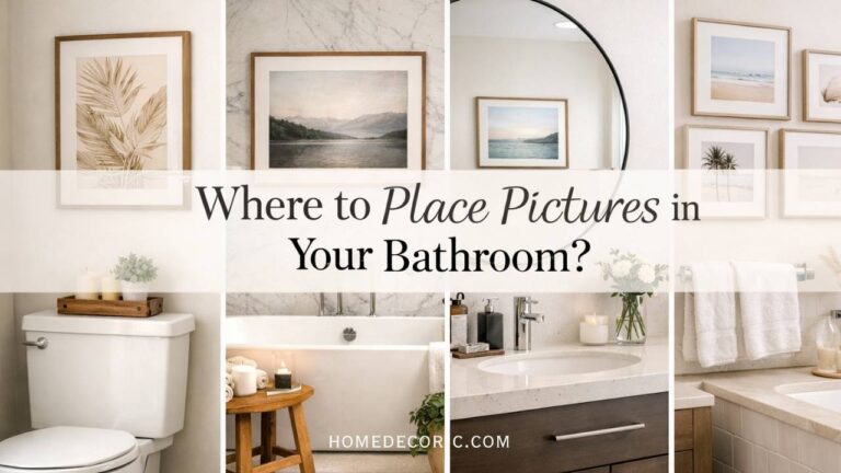 Where to Place a Picture in a Bathroom