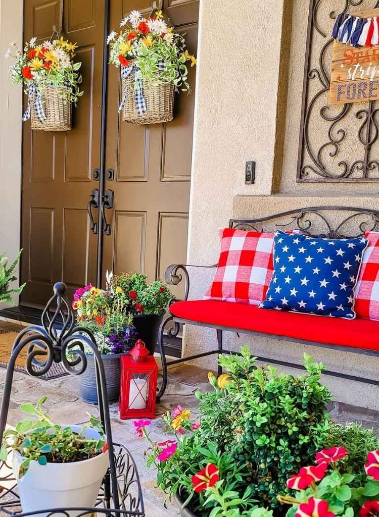 Bench Porch Decor