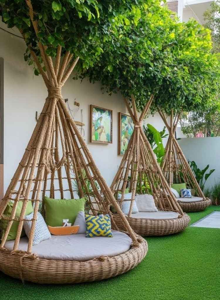 Boho Outdoor Lounge Pods