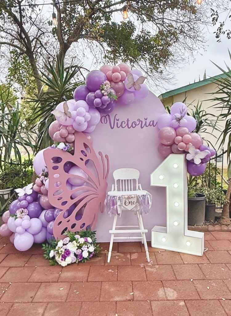 Butterfly Garden Baby Backdrop