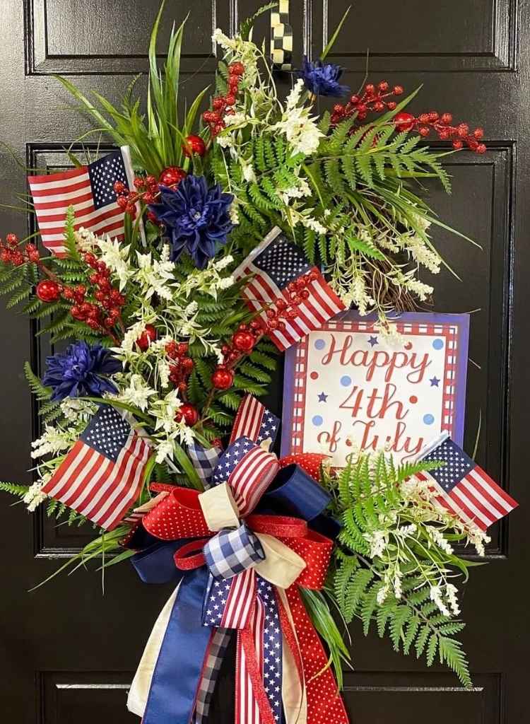 Festive Farmhouse Fourth of July Wreath