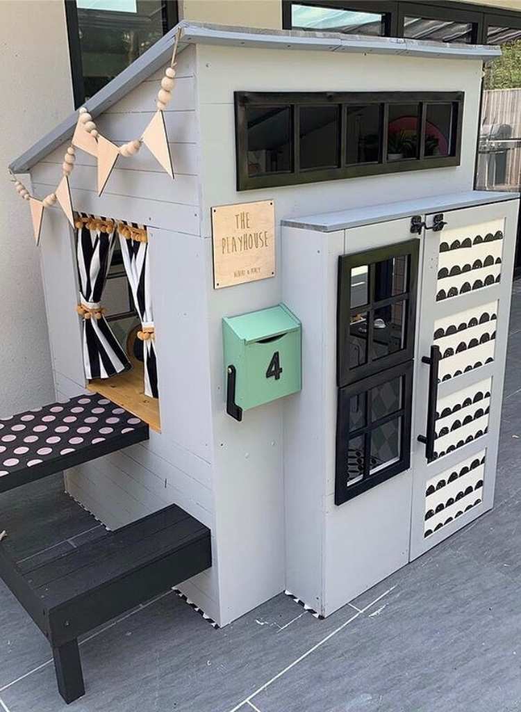 Modern Monochrome Kids Playhouse Design