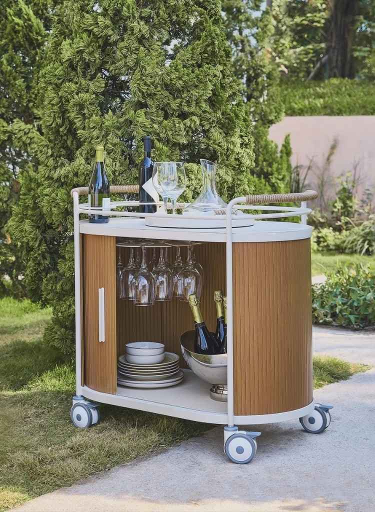 Outdoor Bar Cart for Summer Nights