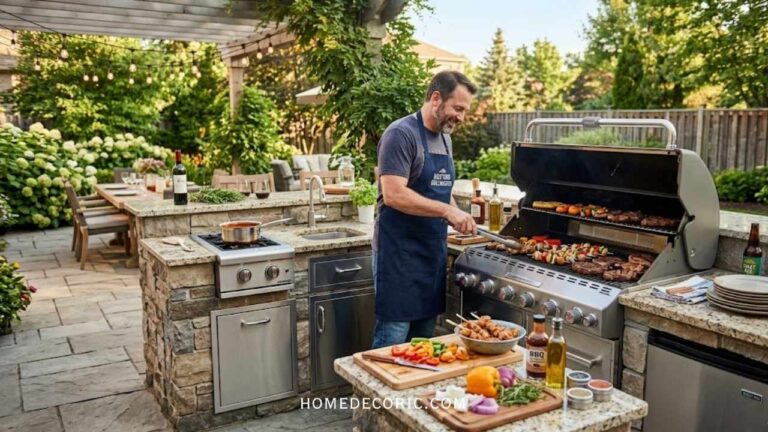 Outdoor Grill Station