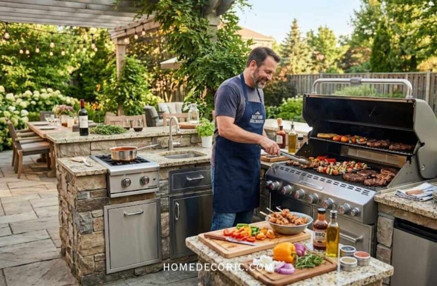 Outdoor Grill Station