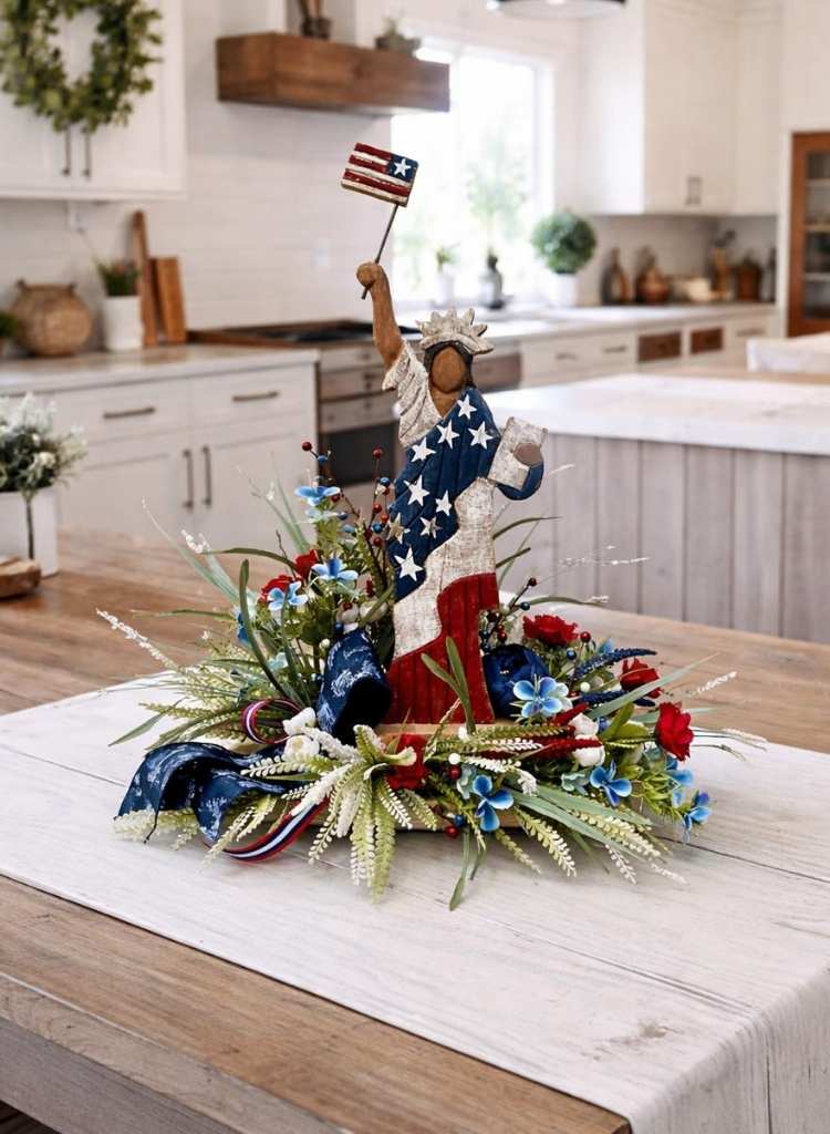 Patriotic Kitchen Island Centerpiece