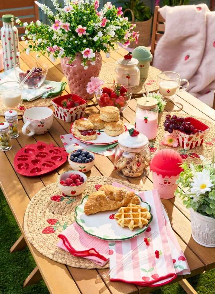 Playful Berry-Inspired Outdoor Brunch Table