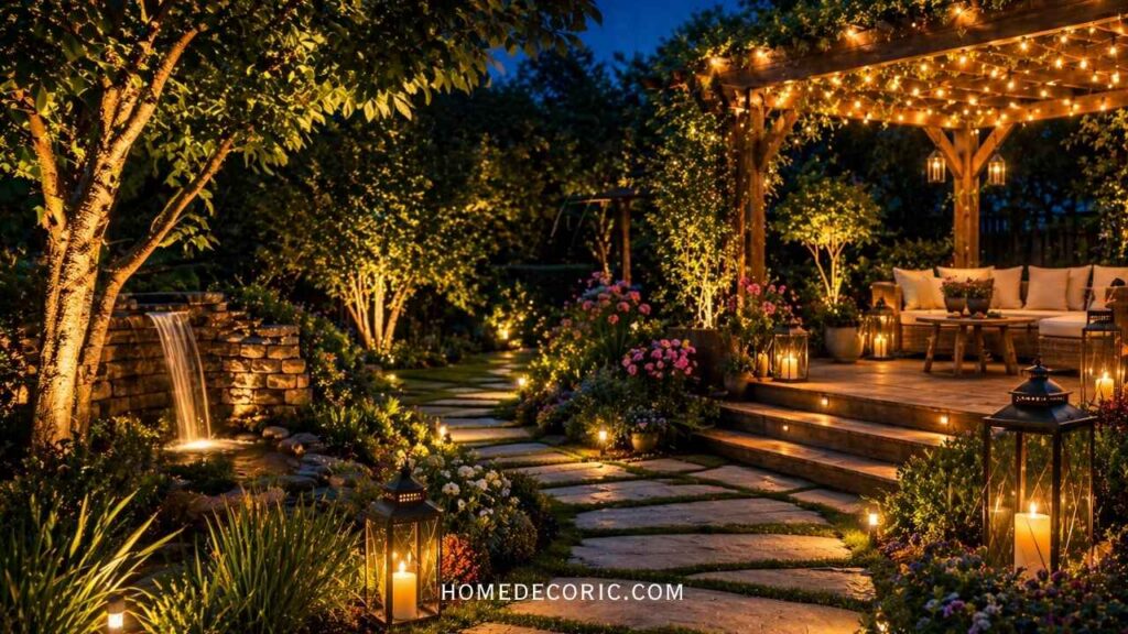Use Outdoor Lighting to Make Your Garden Look Magical at Night